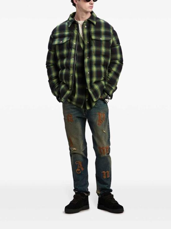  팜앤젤스 긴팔 셔츠 PMED046F24FAB0015503 Green - PALM ANGELS