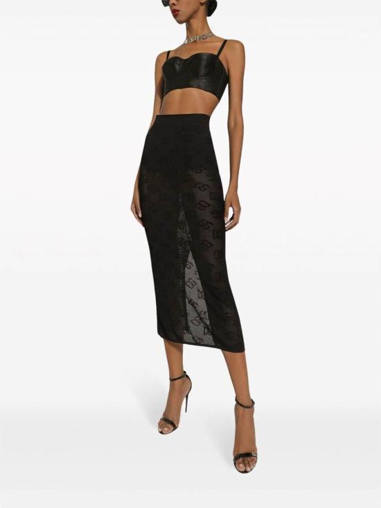  돌체앤가바나 롱 스커트 FXO04TJFMALN0000 Black - DOLCE & GABBANA