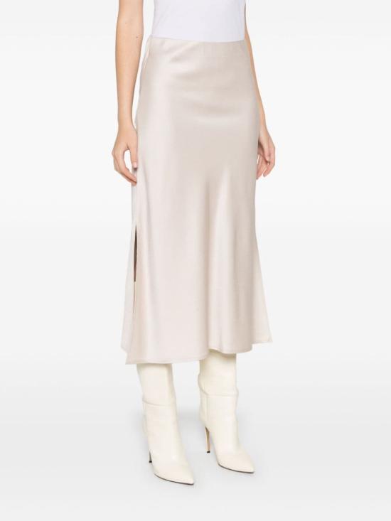 24FW 브루넬로 쿠치넬리 롱 스커트 M0H38G3414 C2076 POUDREPINK - BRUNELLO CUCINELLI