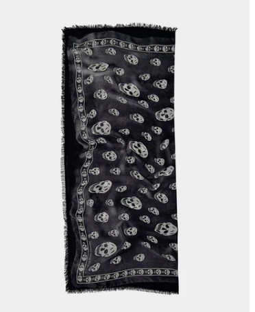 24FW 알렉산더 맥퀸 머플러/스카프 7924394418Q1077 BLACK - ALEXANDER MCQUEEN