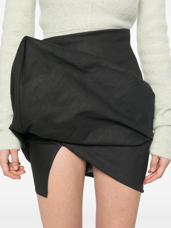 24FW 릭 오웬스 숏 스커트 RO02D3384SMT 09 BLACK - RICK OWENS