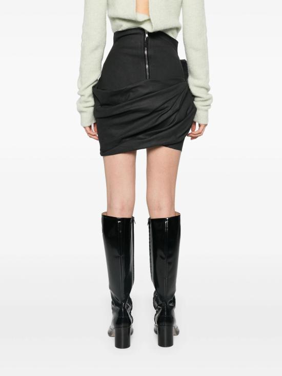 24FW 릭 오웬스 숏 스커트 RO02D3384SMT 09 BLACK - RICK OWENS