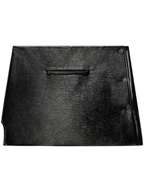 24FW 쿠레쥬 숏 스커트 424CJU204VY0014 9999 BLACK