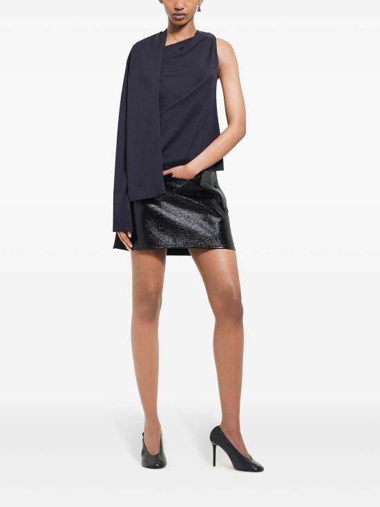 24FW 쿠레쥬 숏 스커트 424CJU204VY0014 9999 BLACK - COURREGES