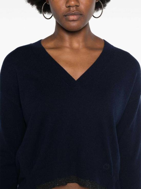 25FW 핑코 긴팔 티셔츠 104000A235G03 Blue - PINKO