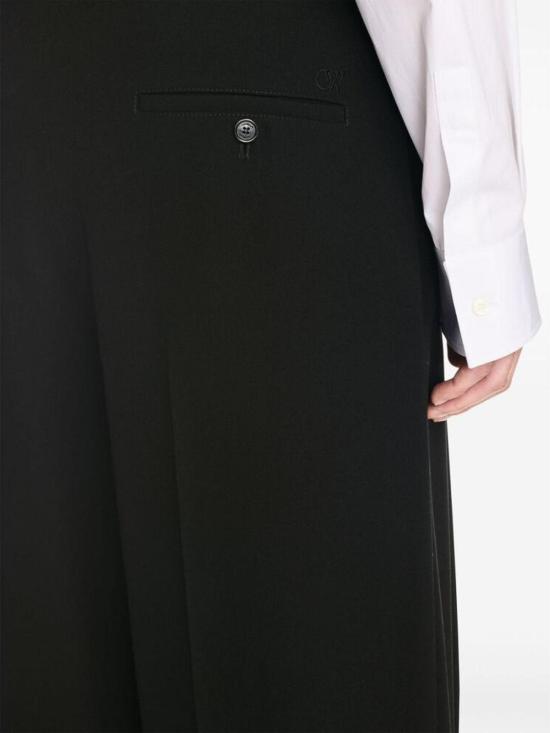  오프화이트 스트레이트 팬츠 OMCA24BF24FAB0021010 Black - OFF WHITE