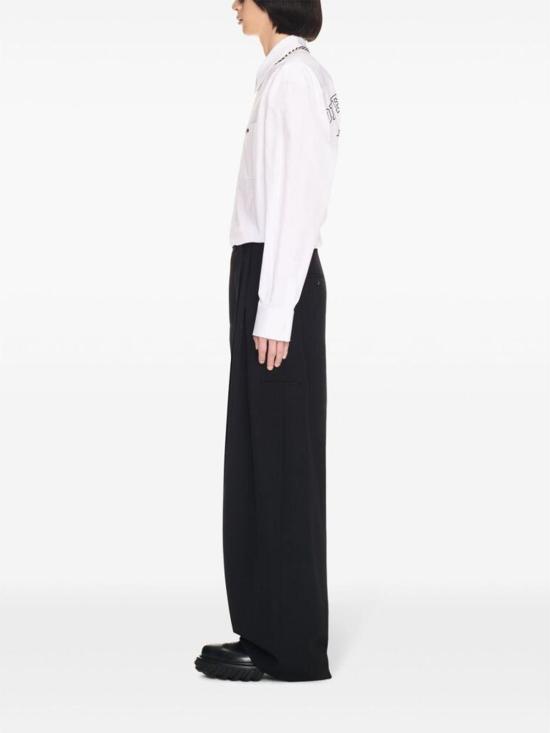  오프화이트 스트레이트 팬츠 OMCA24BF24FAB0021010 Black - OFF WHITE