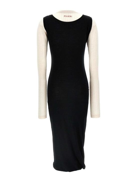 25FW 마르니 롱 원피스 ABMD0229Q0UFW531BIN99 White - MARNI