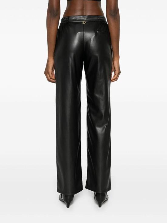  트윈셋 가죽 팬츠 242TP2201 00006 Black - TWINSET