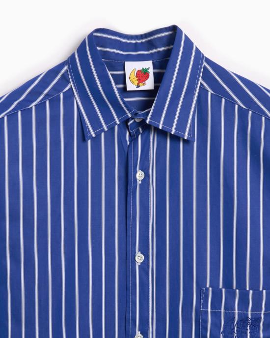  스카이하이팜 긴팔 셔츠 SHF06B026 1 BLUE STRIPE - SKY HIGH FARM