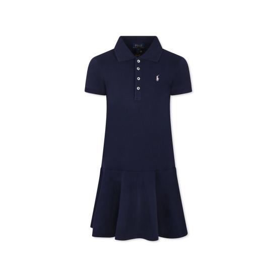 25FW [키즈] 랄프 로렌 원피스 624740001 REFINED NAVY BLUE