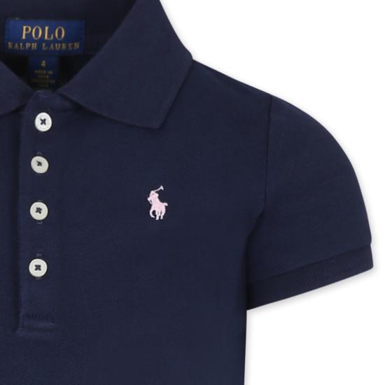 25FW [키즈] 랄프 로렌 폴로 셔츠 573242008 REFINED NAVY BLUE - RALPH LAUREN