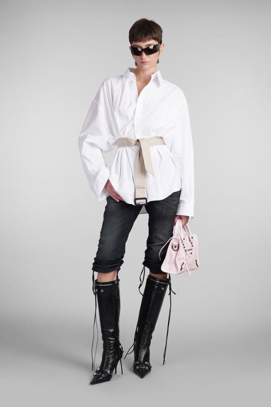 24FW 발렌시아가 블라우스 409494 809066TNM60 WHITE - BALENCIAGA