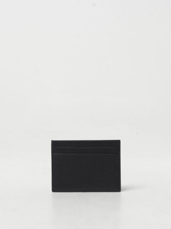 26FW 생로랑 그랑 드 뿌드르 엠보스드 레더 카드 케이스 375946BTY0N 1000 Black - SAINT LAURENT