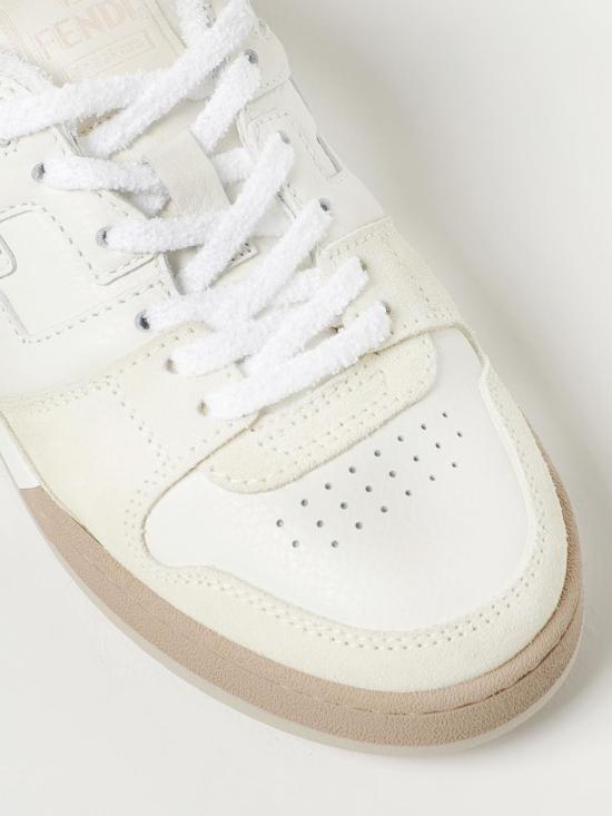 26SS 펜디 매치 스웨이드 로우탑 스니커즈 8E8252AHH2 F1FZB White - FENDI