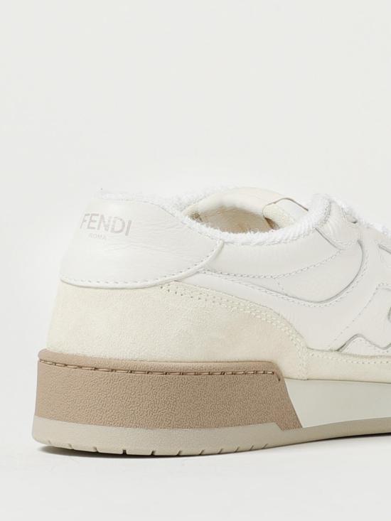 26SS 펜디 매치 스웨이드 로우탑 스니커즈 8E8252AHH2 F1FZB White - FENDI