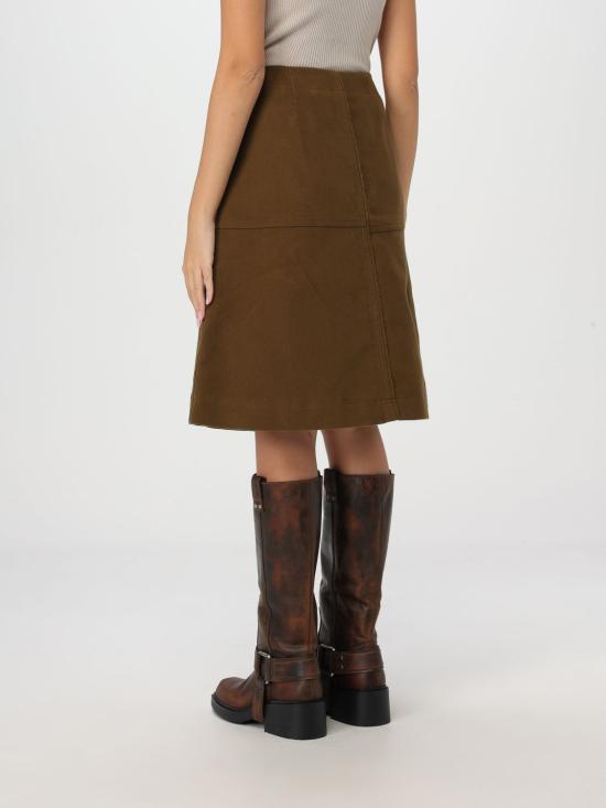 25FW 버버리 미디 스커트 8098019 Brown - BURBERRY