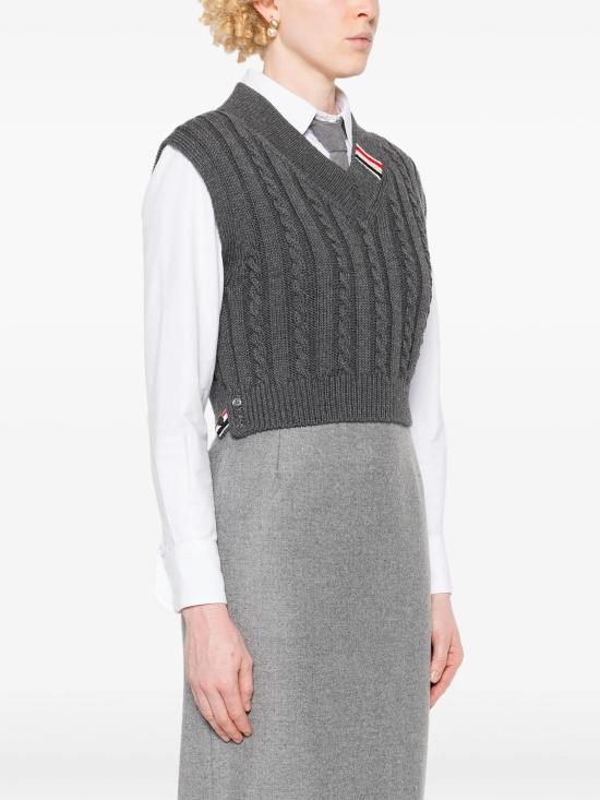 25SS 톰브라운 스웨터 FKV202AY1024 035 MED GREY - THOM BROWNE