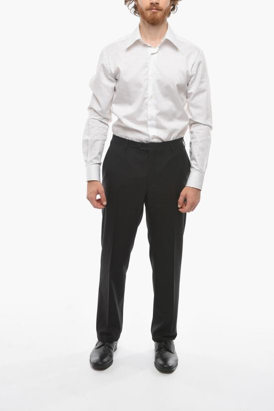  꼬르넬리아니 수트 팬츠 775263 6118060 020 Black - CORNELIANI