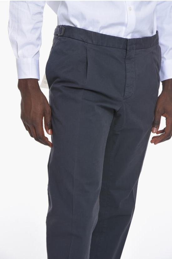  꼬르넬리아니 치노 팬츠 834EV3 9120201 001 Blue - CORNELIANI