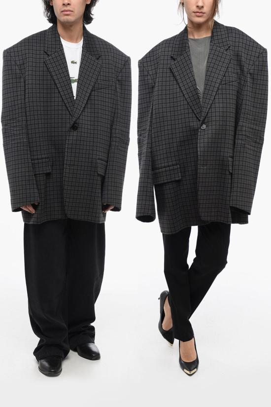  발렌시아가 수트 자켓 751752TOU901240 Gray