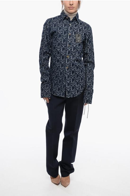  루도빅 드 생 세르넹 데님 자켓 AW23SH003UDN002 INDIGO MONOGRAM Blue - LUDOVIC DE SAINT SERNIN