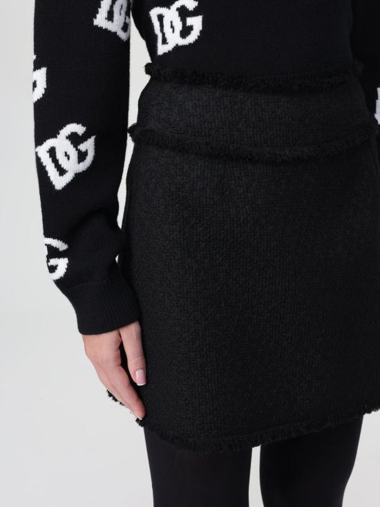 24FW 돌체앤가바나 숏 스커트 F4CR5TGDCLW N0000 Black - DOLCE & GABBANA