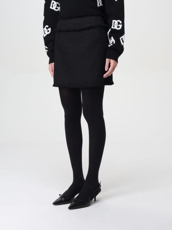 24FW 돌체앤가바나 숏 스커트 F4CR5TGDCLW N0000 Black - DOLCE & GABBANA