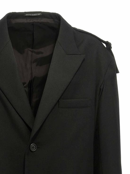  요지 야마모토 코트 HOJ74534 Black - YOHJI YAMAMOTO