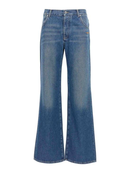  오프화이트 스트레이트 팬츠 OWYA062F24DEN0024400 Blue