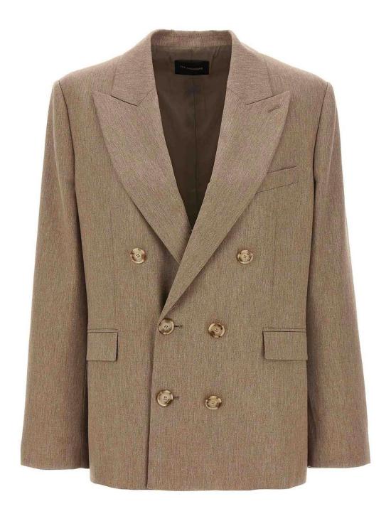 25FW 안다마네 수트 자켓 T163007ATNV115SANDMELANGE Beige