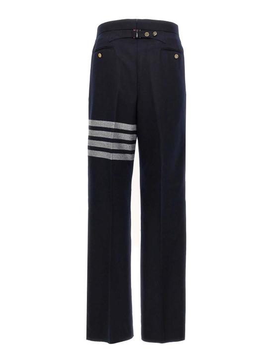 25FW 톰브라운 스트레이트 팬츠 MTC051AF0666415 Blue - THOM BROWNE