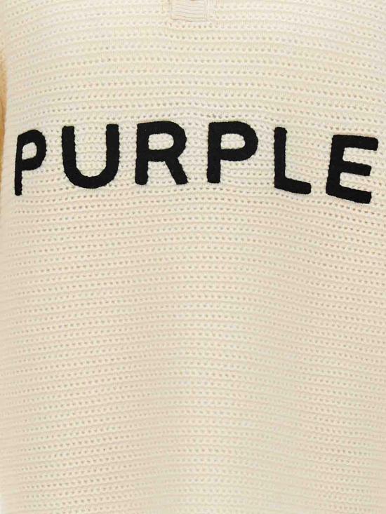  퍼플 브랜드 폴로 티셔츠 M7033EWWW424OFFWHITE White - PURPLE BRAND