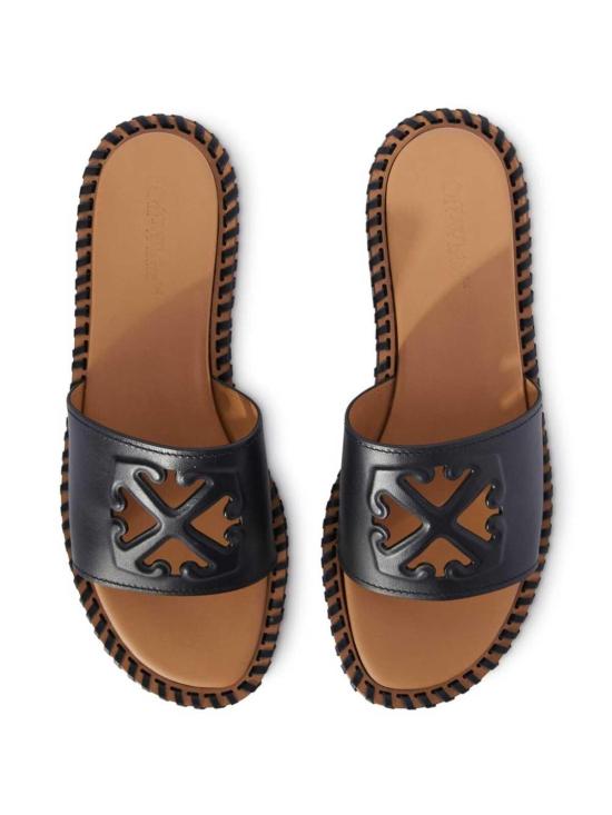 24FW 오프화이트 뮬/슬리퍼 OWIC019S24LEA0011010 Black - OFF WHITE