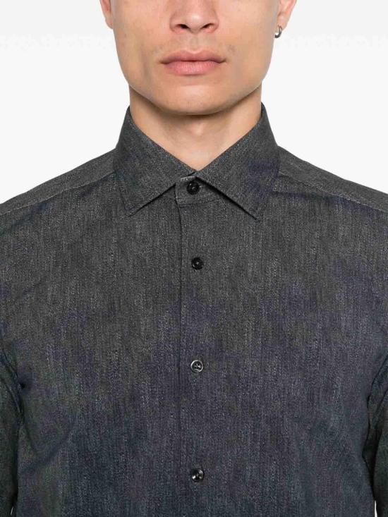  싸쿠스 긴팔 셔츠 ACT531ML71621001 Black - XACUS