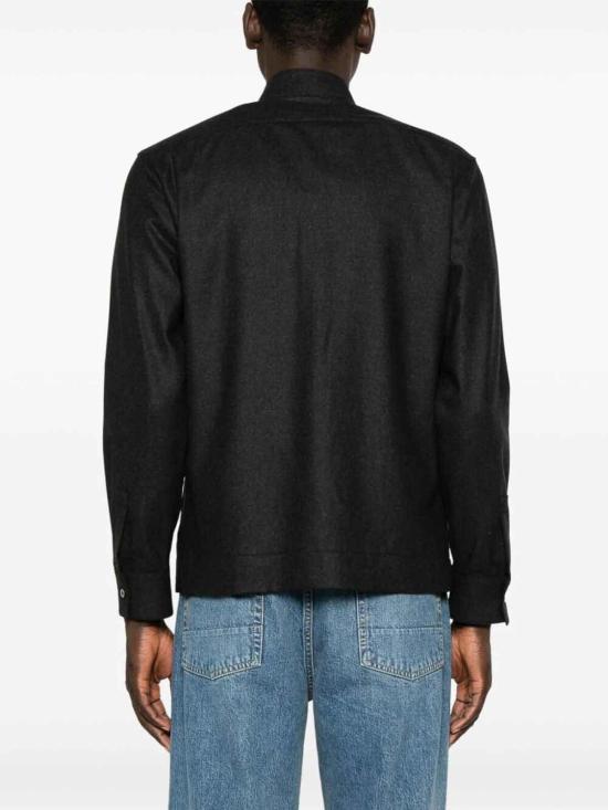  싸쿠스 긴팔 셔츠 110ML71102008 Black - XACUS