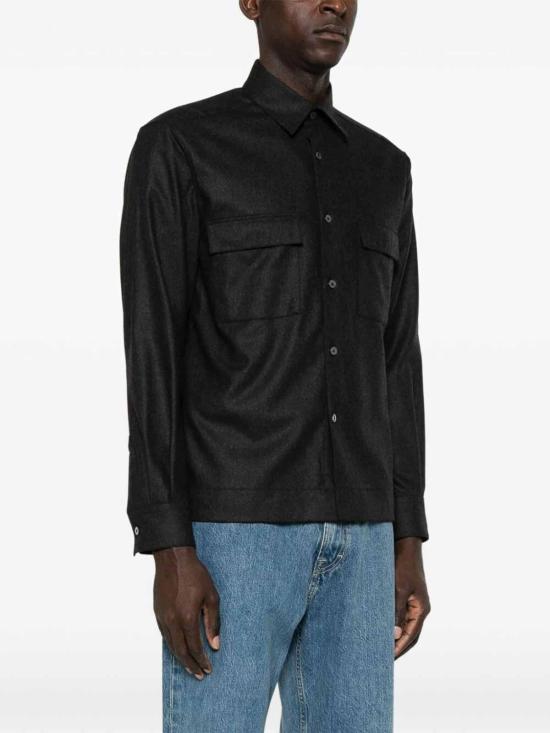  싸쿠스 긴팔 셔츠 110ML71102008 Black - XACUS