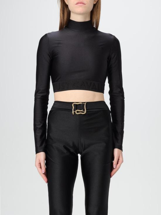 25FW 저스트까발리 긴팔 티셔츠 77PAH622J0108 899 Black