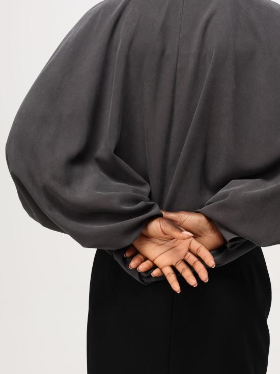 24FW 막스마라 후드 티셔츠 2421116213600 015 Grey - MAX MARA