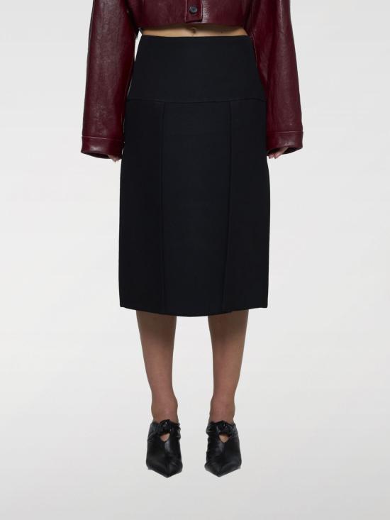 25FW 케이트 미디 스커트 41324092 200 Black