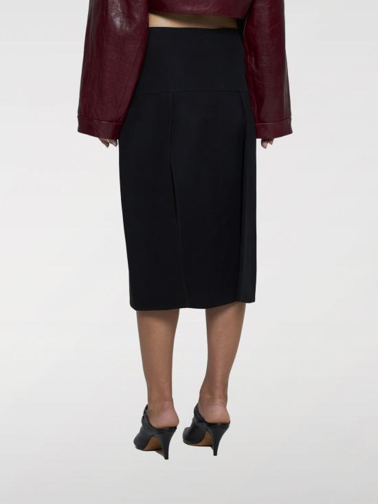 25FW 케이트 미디 스커트 41324092 200 Black - KHAITE