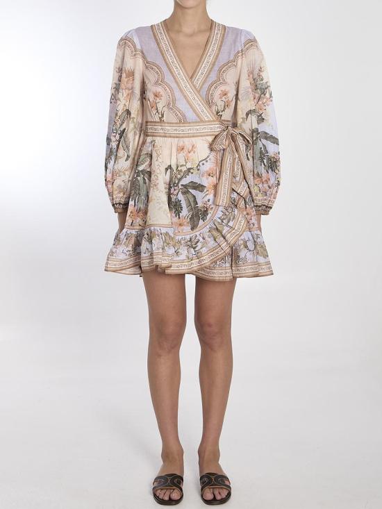 25SS 짐머만 숏 원피스 7816379 2449DRS251 BUF MULTICOLOR - ZIMMERMANN