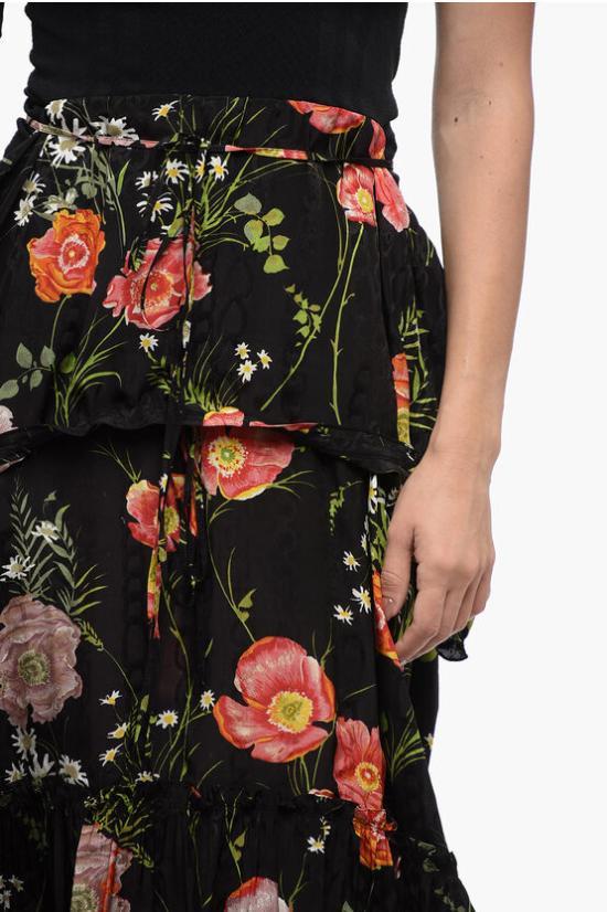  발렌시아가 미디 스커트 768983 TPL25 1076 Black - BALENCIAGA