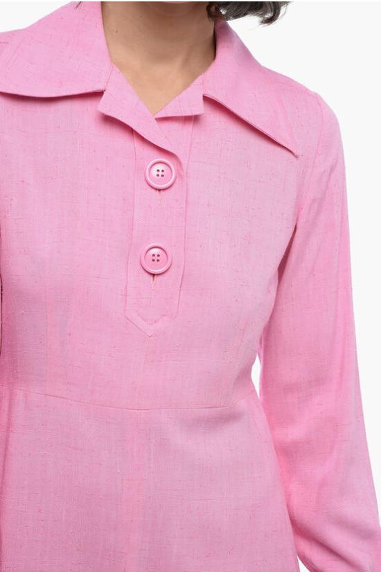  아미 숏 원피스 FDR005 VI0003 661 Pink - AMI