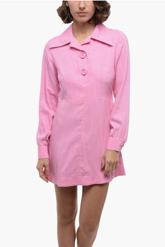  아미 숏 원피스 FDR005 VI0003 661 Pink - AMI