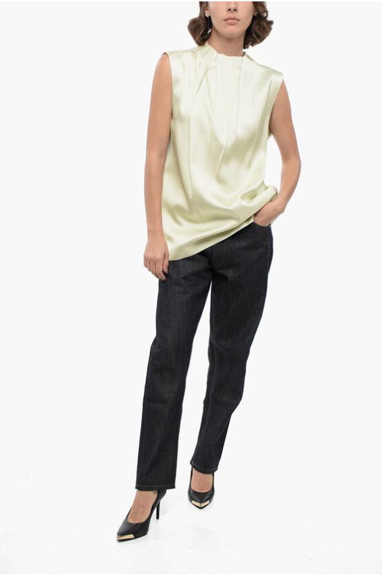  질샌더 블라우스 J03NC0146 J65112 339 Green - JIL SANDER