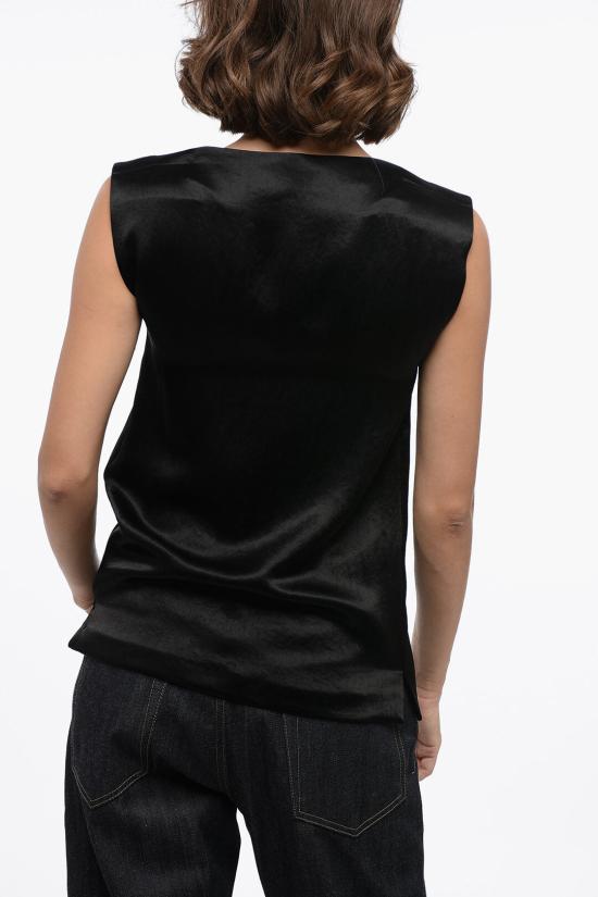  질샌더 민소매 티셔츠 J03NC0129 J75051 001 Black - JIL SANDER