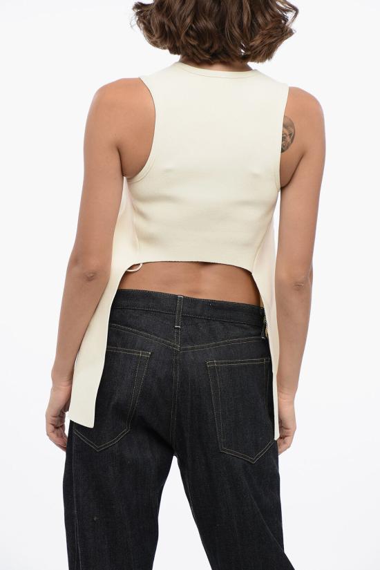  질샌더 민소매 티셔츠 J03NC0117 J18273 102 White - JIL SANDER