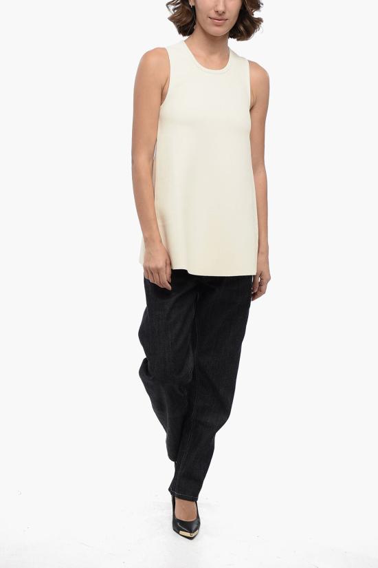  질샌더 민소매 티셔츠 J03NC0117 J18273 102 White - JIL SANDER