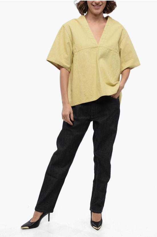  질샌더 블라우스 J02NC0118 J45059 715 Yellow - JIL SANDER